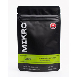MIKRO 1:1 Gummies - Lime (100mg CBD:100mg THC)