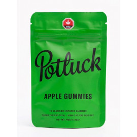 Potluck Gummies - Apple (100mg CBD:100mg THC)